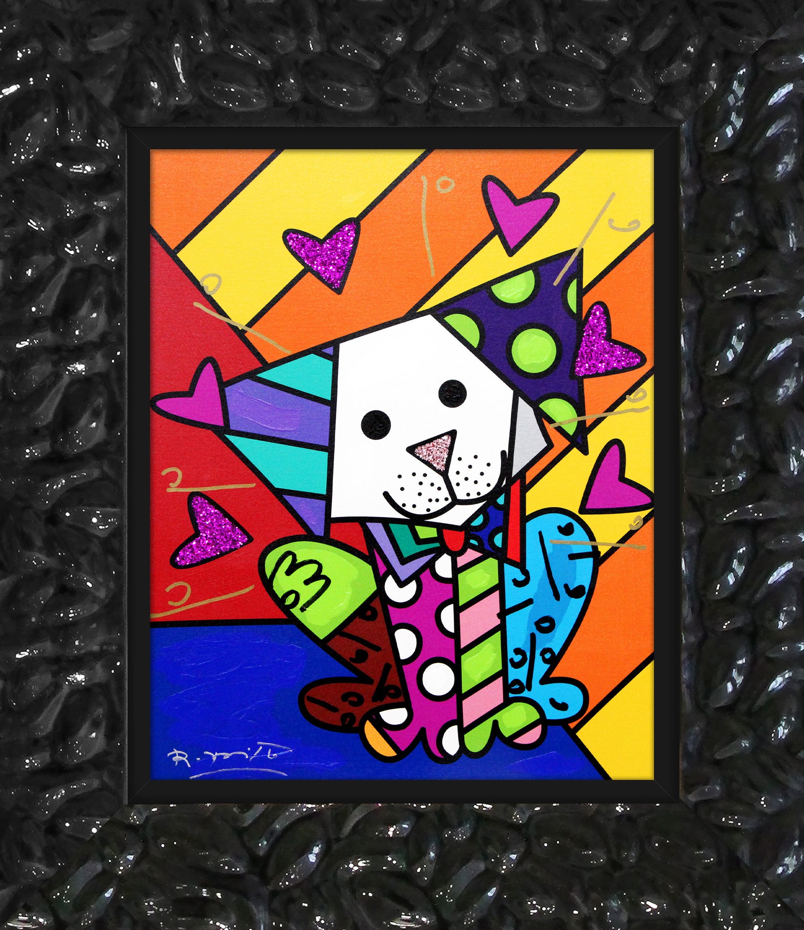 Andy Orange X - Mixed Media Original