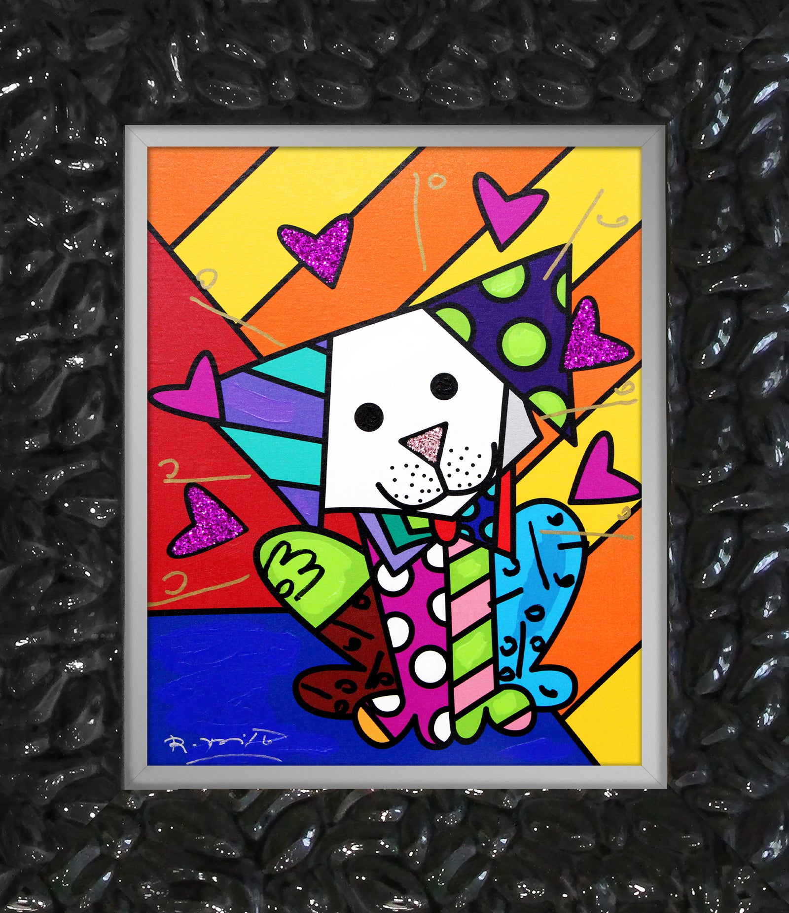 Andy Orange X - Mixed Media Original