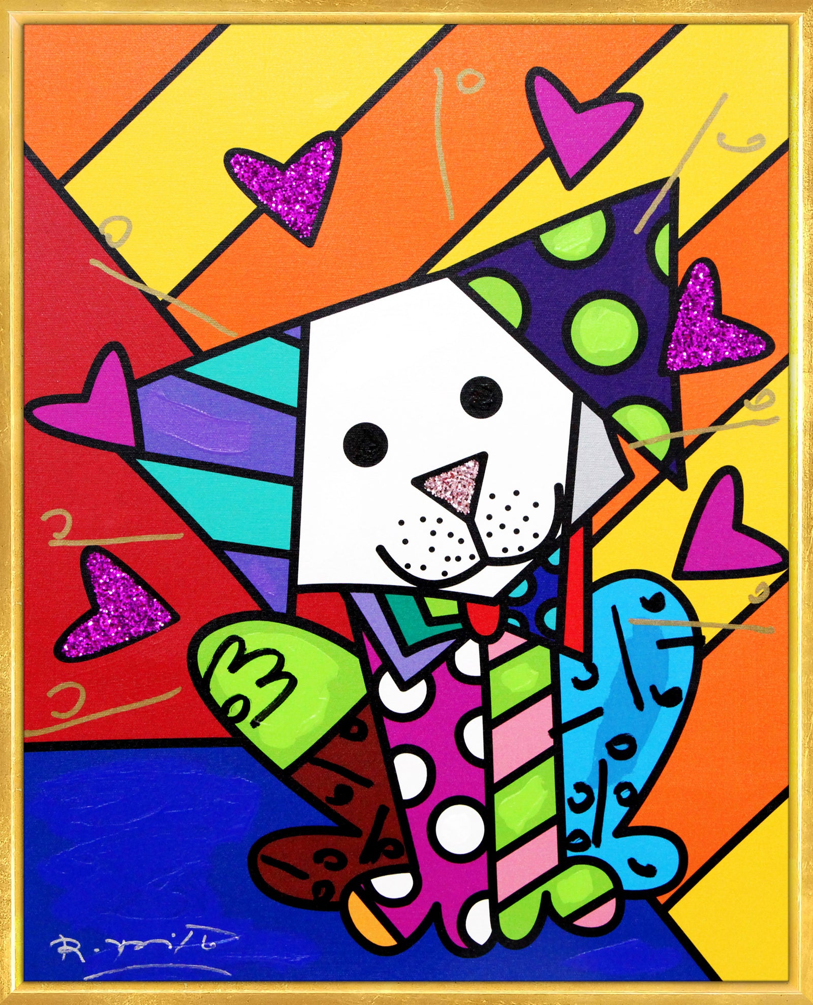 Andy Orange X - Mixed Media Original