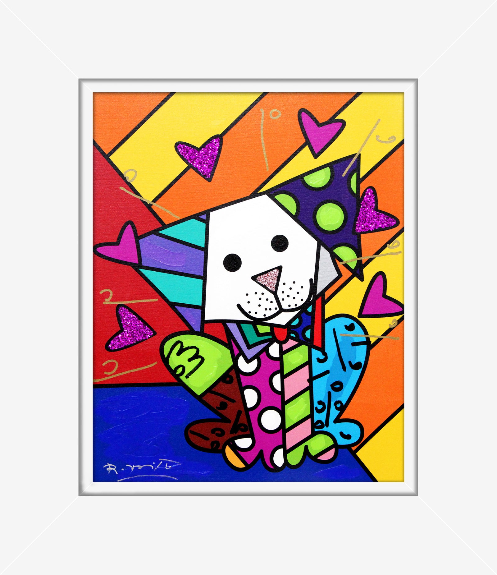 Andy Orange X - Mixed Media Original