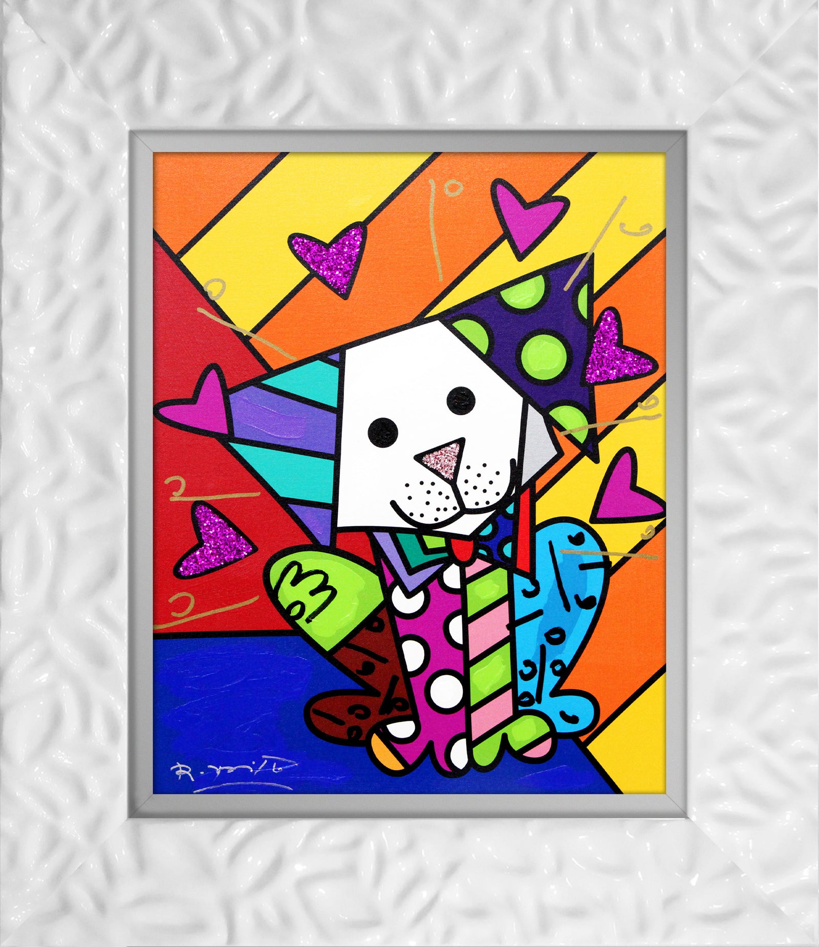 Andy Orange X - Mixed Media Original