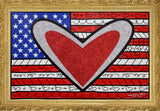 LOVE AMERICA -  Mixed Media Original