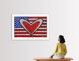 LOVE AMERICA -  Mixed Media Original