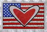 LOVE AMERICA -  Mixed Media Original
