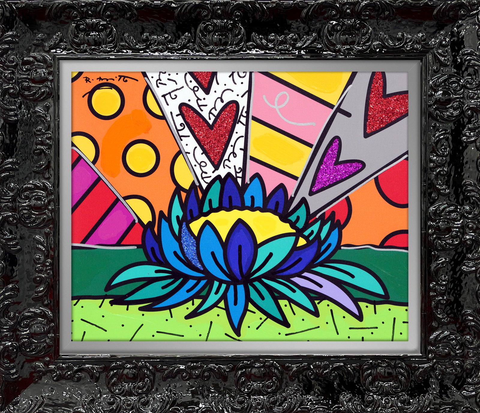 LOTUS FLOWER - Mixed Media Original