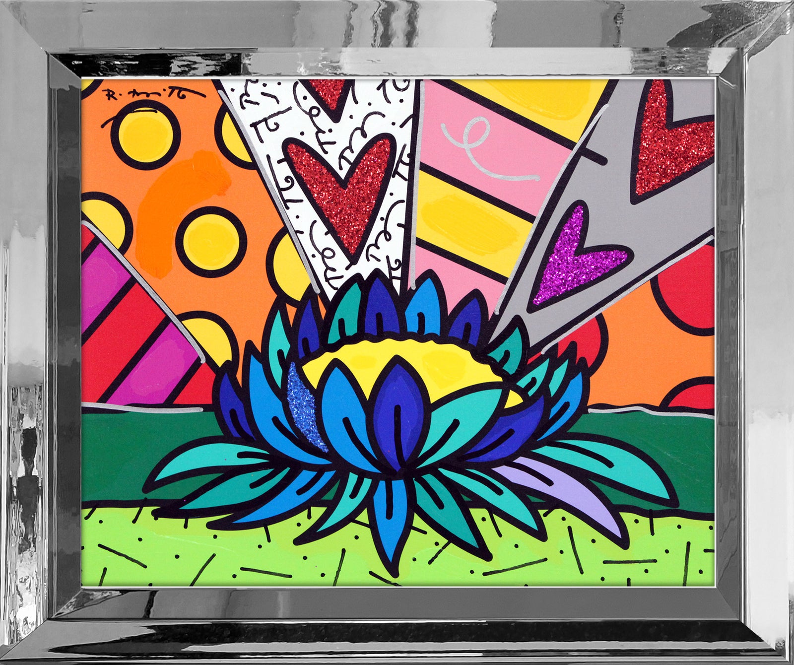 LOTUS FLOWER - Mixed Media Original