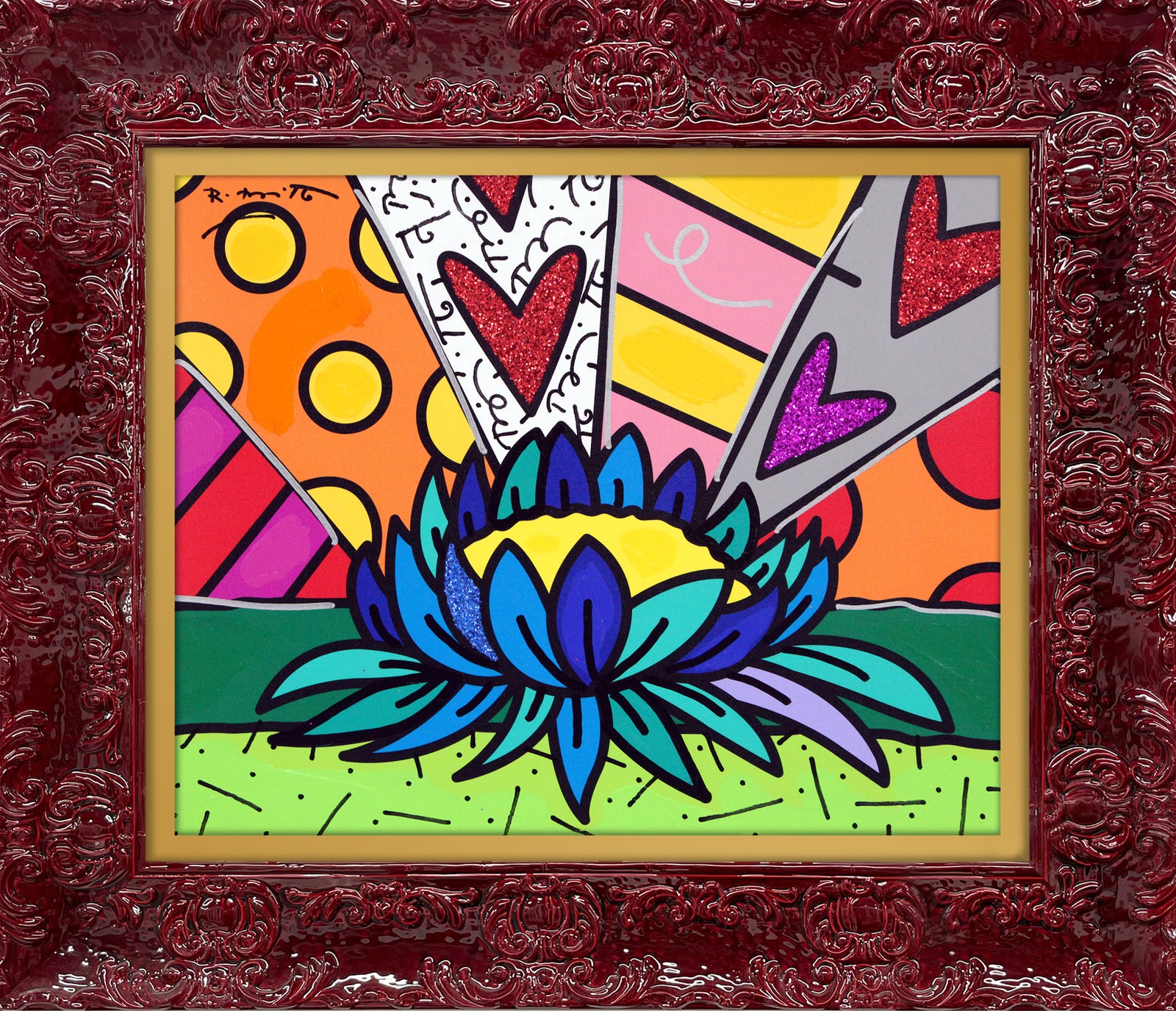 LOTUS FLOWER - Mixed Media Original