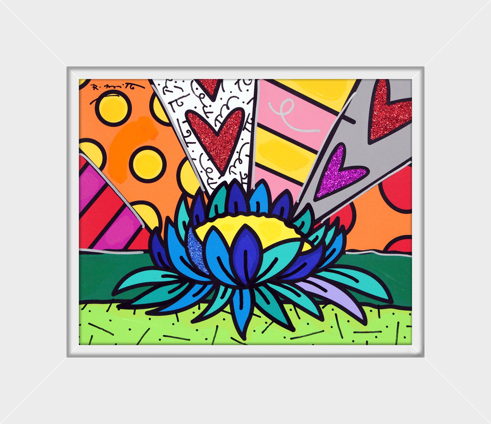 LOTUS FLOWER - Mixed Media Original