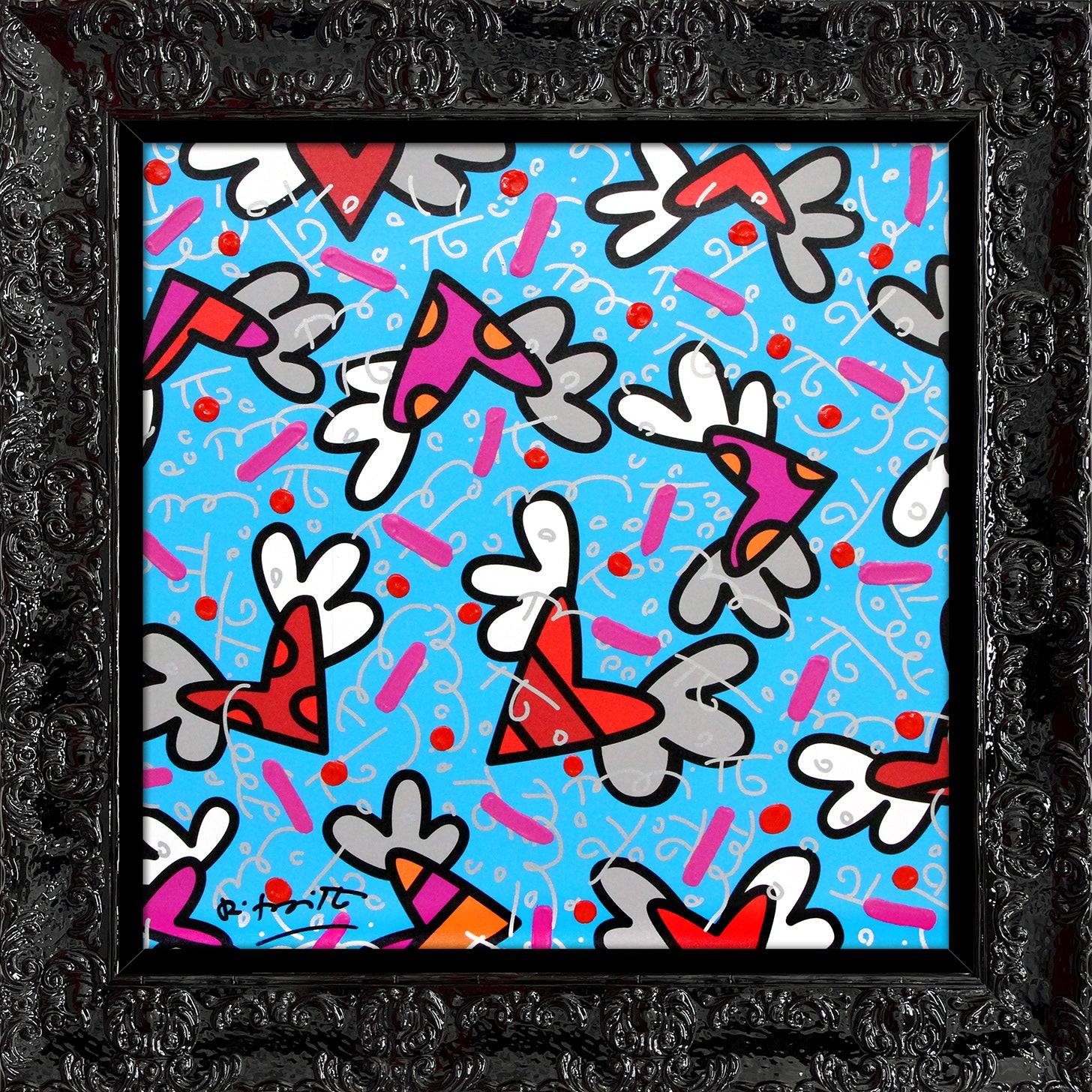 BLUE SKY - Mixed Media Original