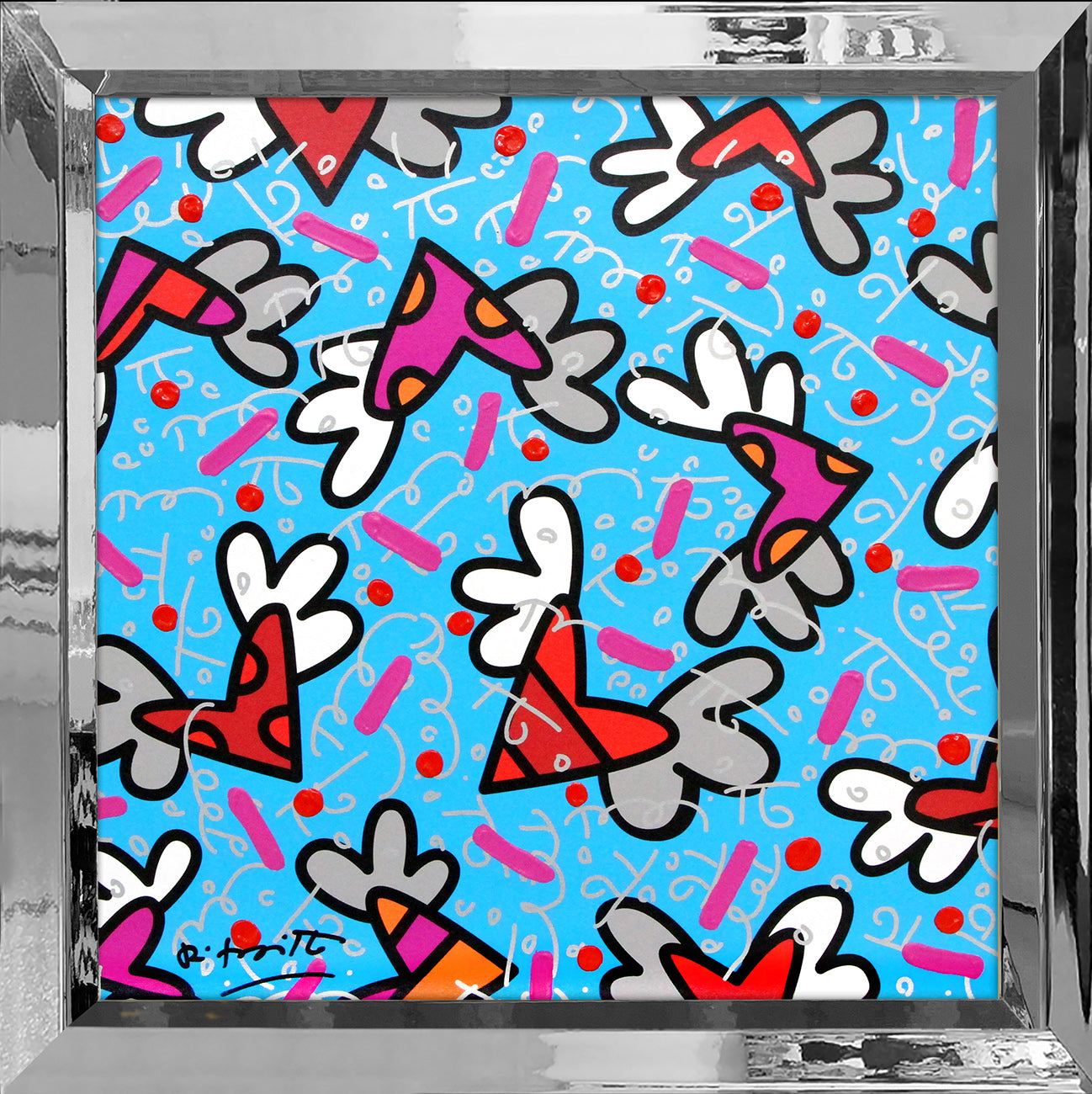 BLUE SKY - Mixed Media Original