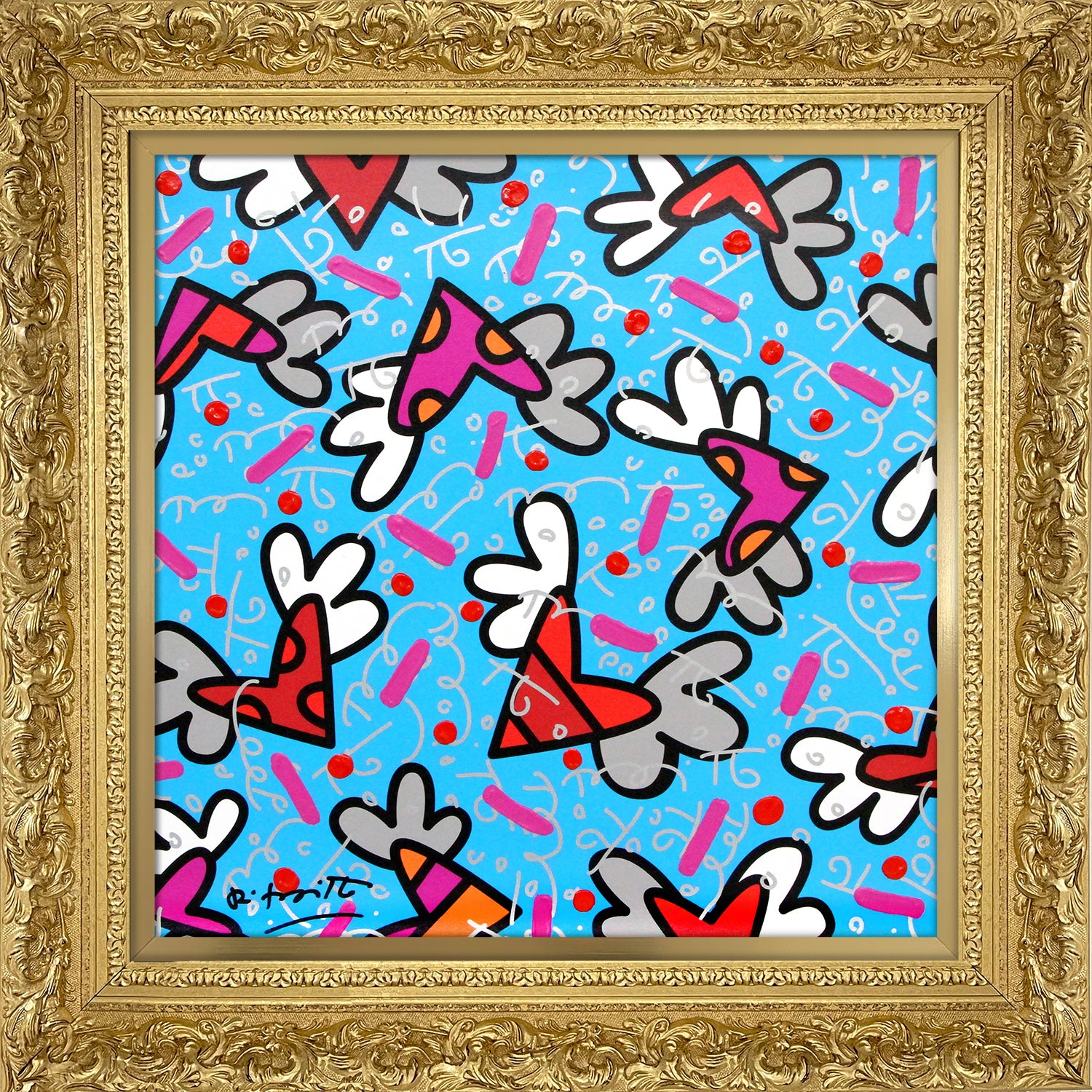 BLUE SKY - Mixed Media Original