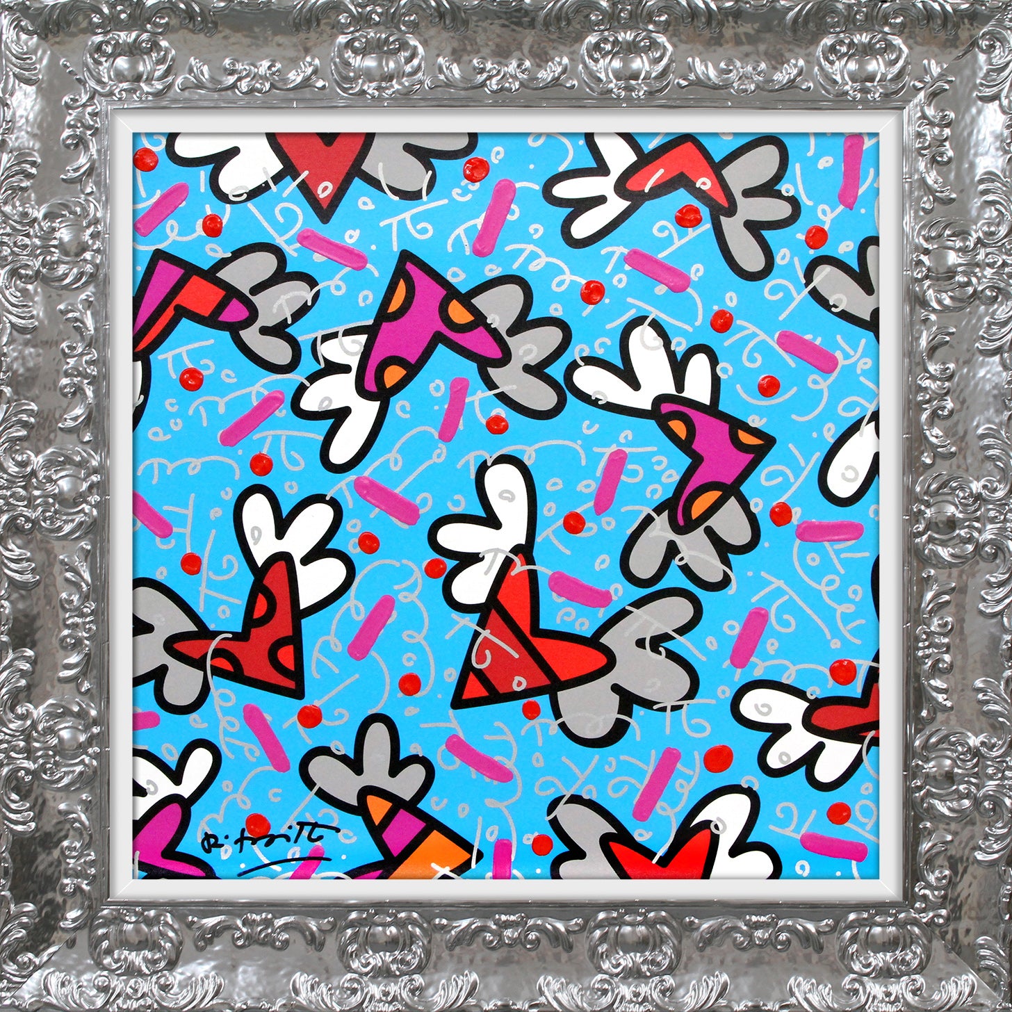 BLUE SKY - Mixed Media Original