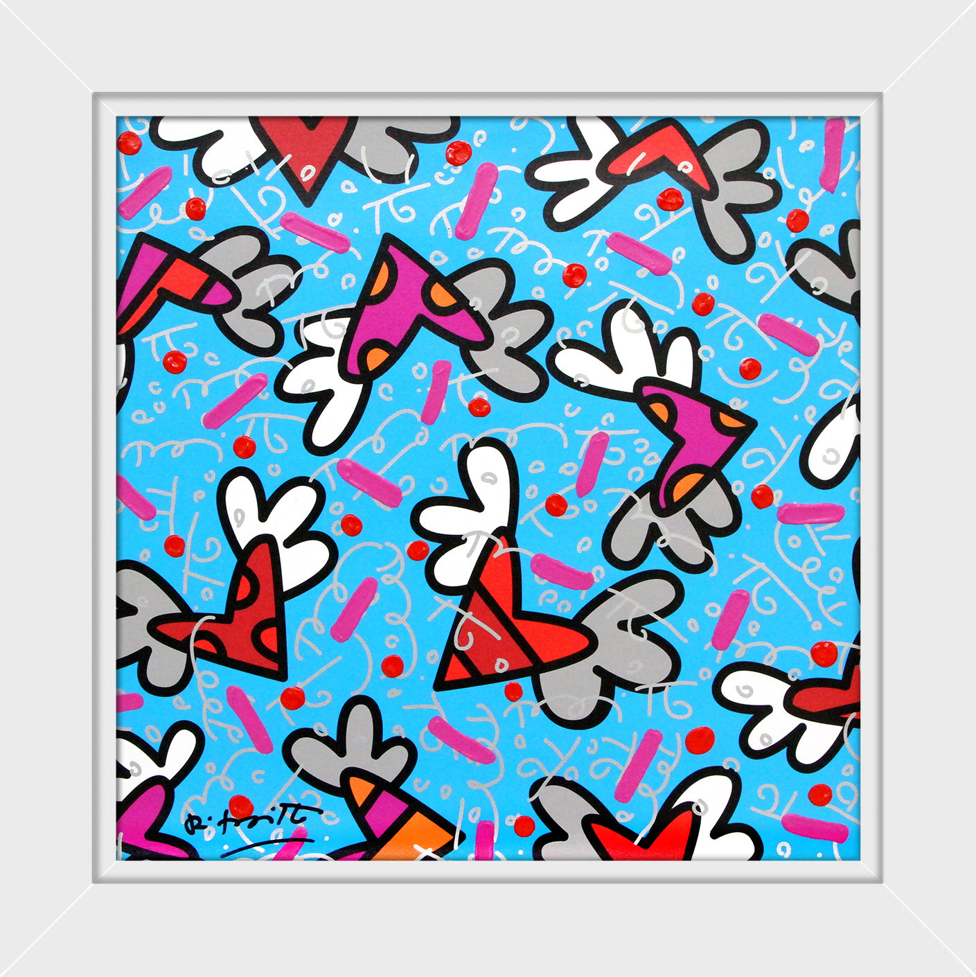 BLUE SKY - Mixed Media Original