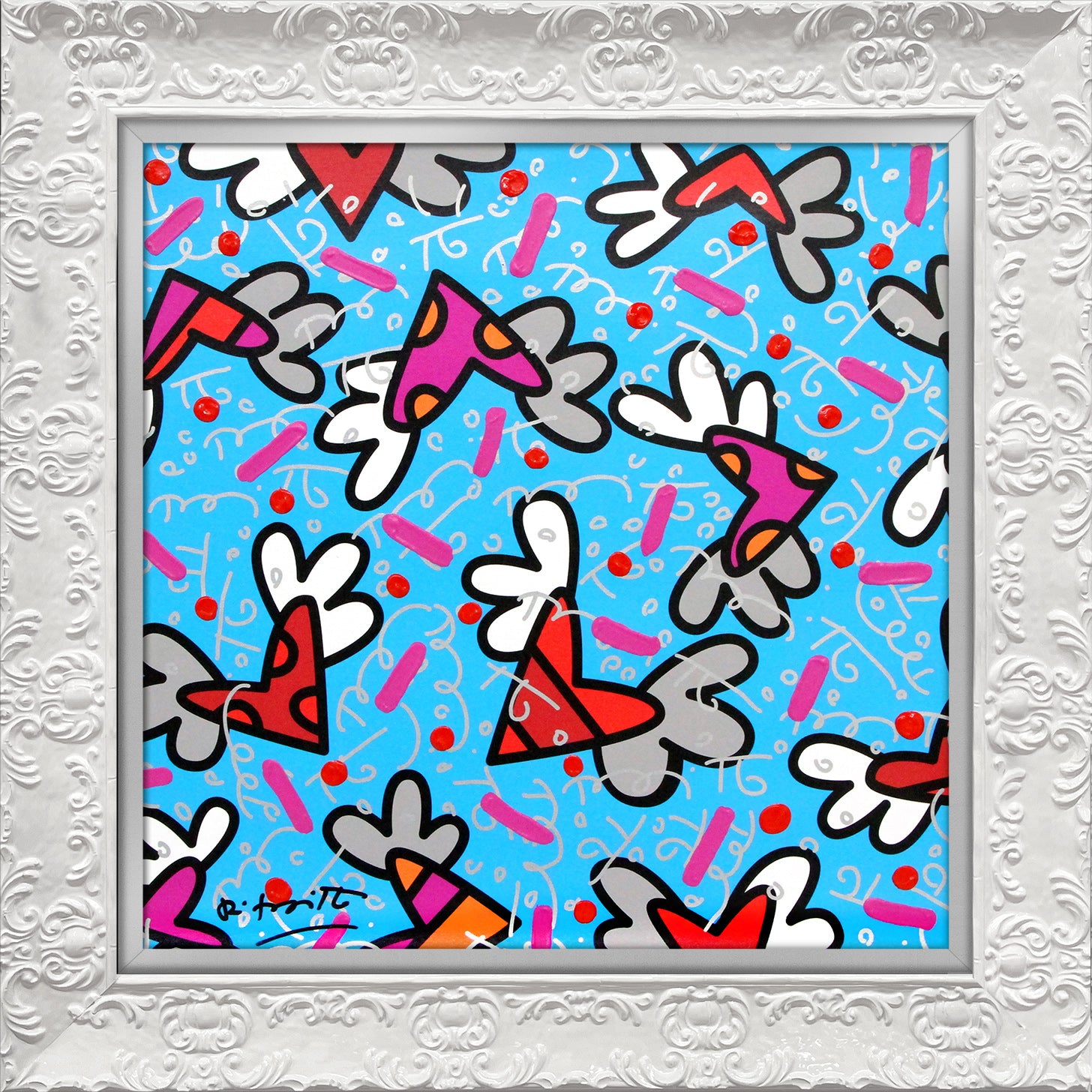 BLUE SKY - Mixed Media Original