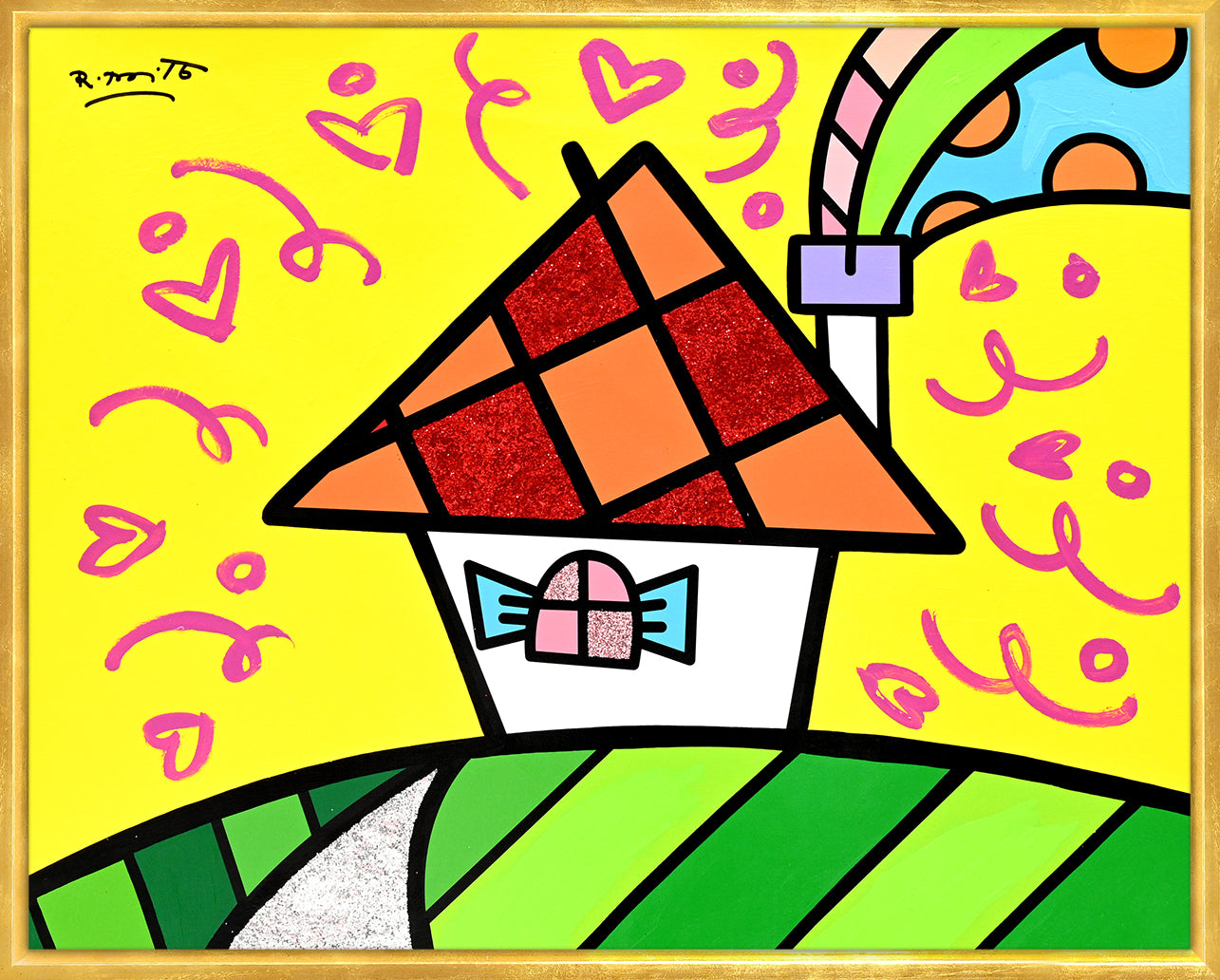 UP THE HILL - Mixed Media Original