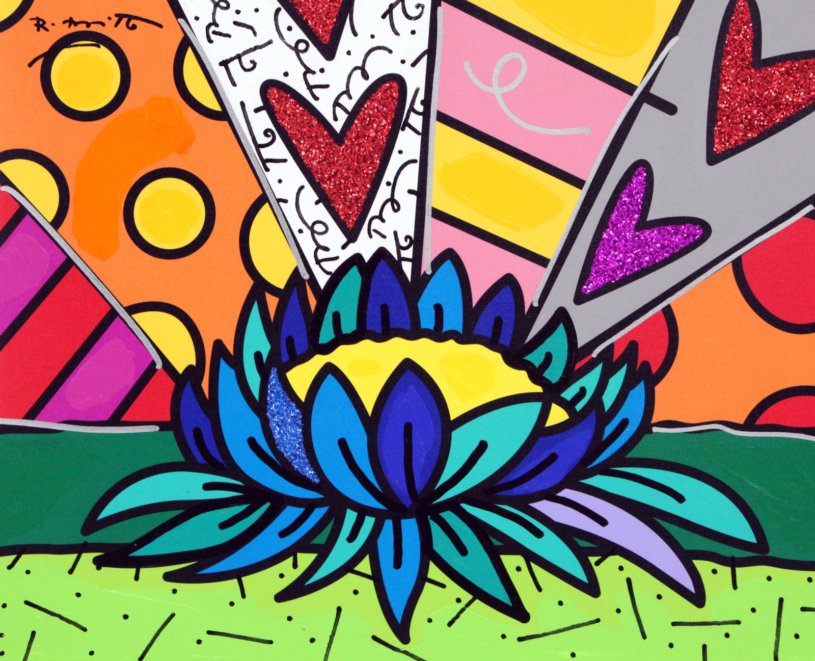 LOTUS FLOWER - Mixed Media Original