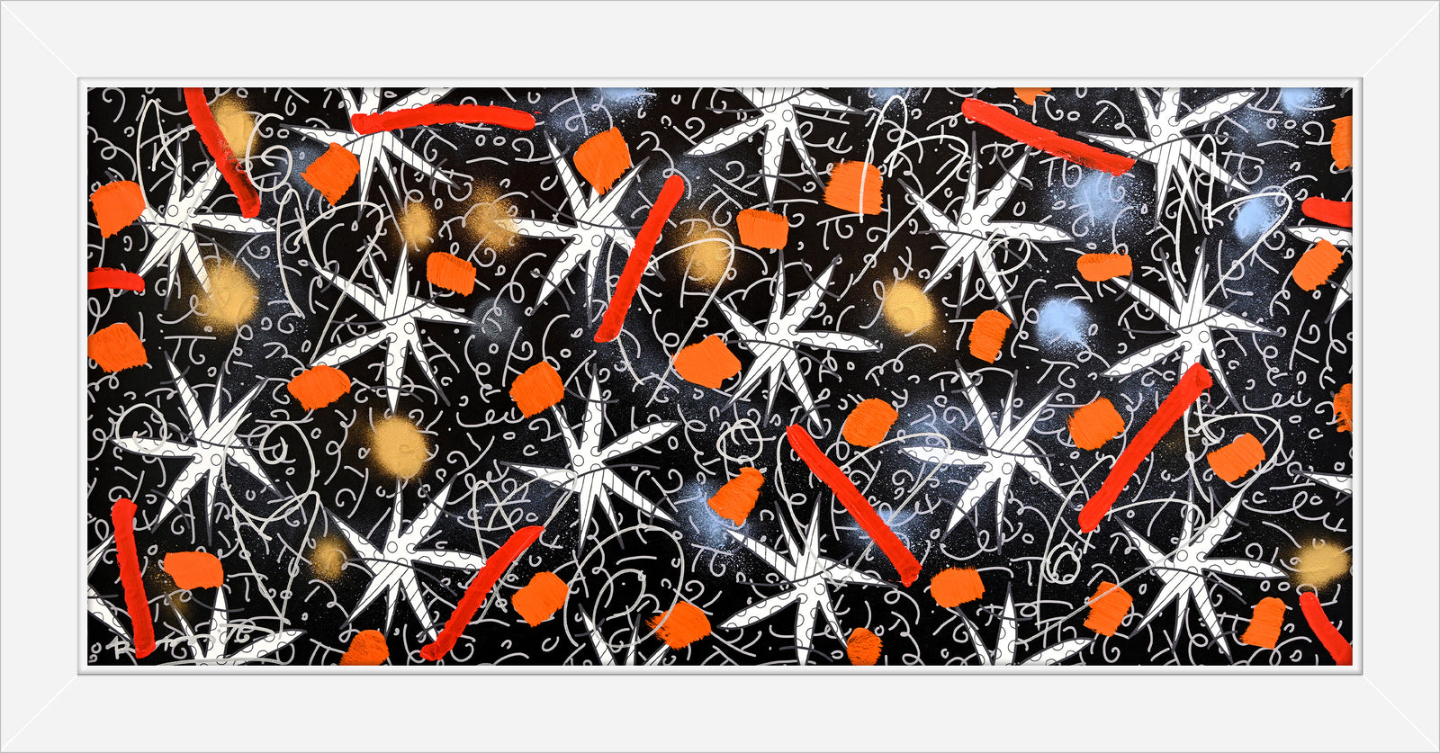 NIGHT STARS (BLACK) - Mixed Media Original