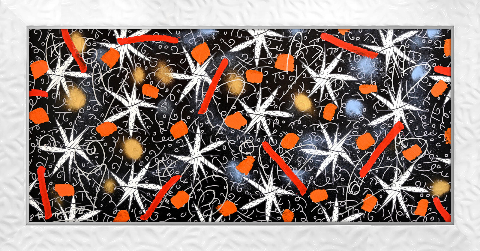 NIGHT STARS (BLACK) - Mixed Media Original