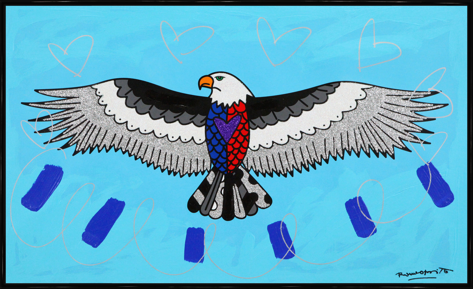 Free (Eagle) - Mixed Media Original