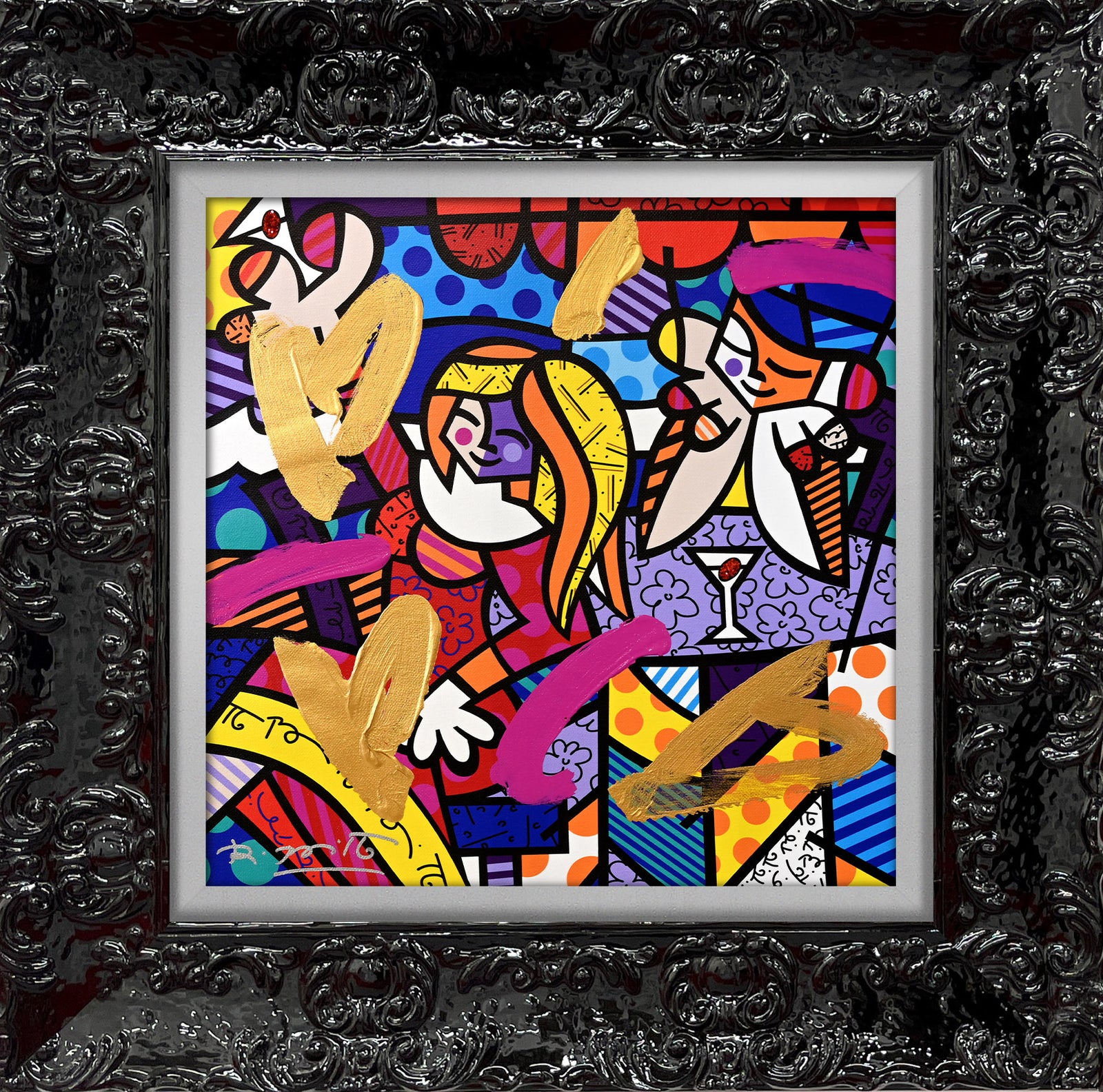 DOING LUNCH AGAIN - Mixed Media Original