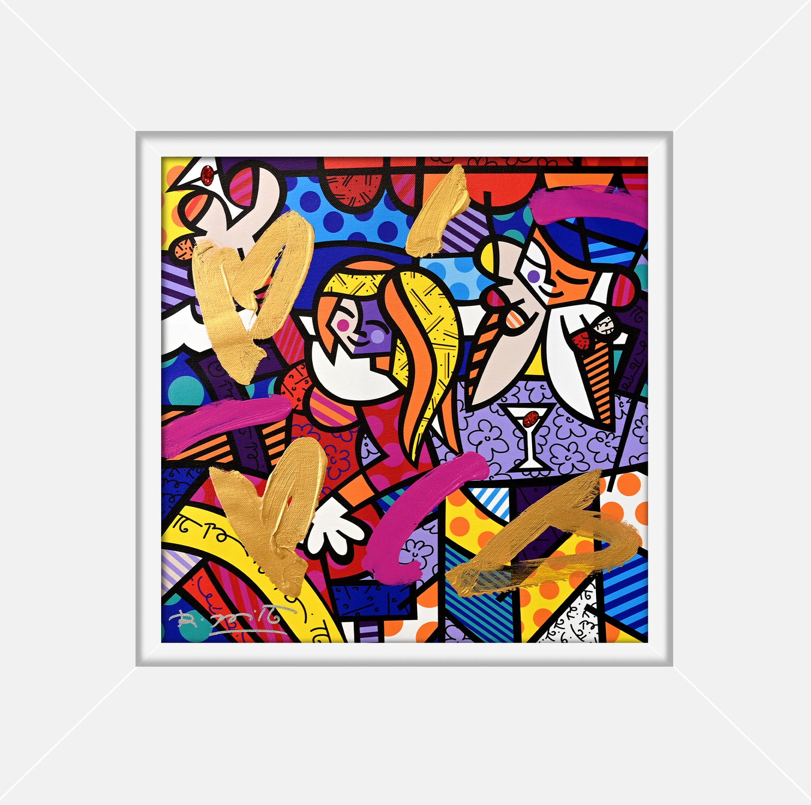 DOING LUNCH AGAIN - Mixed Media Original