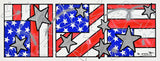 FLAG TRIPTYCH - Mixed Media Original