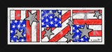 FLAG TRIPTYCH - Mixed Media Original
