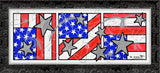 FLAG TRIPTYCH - Mixed Media Original