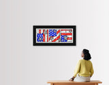 FLAG TRIPTYCH - Mixed Media Original