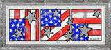 FLAG TRIPTYCH - Mixed Media Original