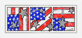 FLAG TRIPTYCH - Mixed Media Original