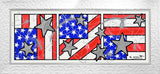 FLAG TRIPTYCH - Mixed Media Original