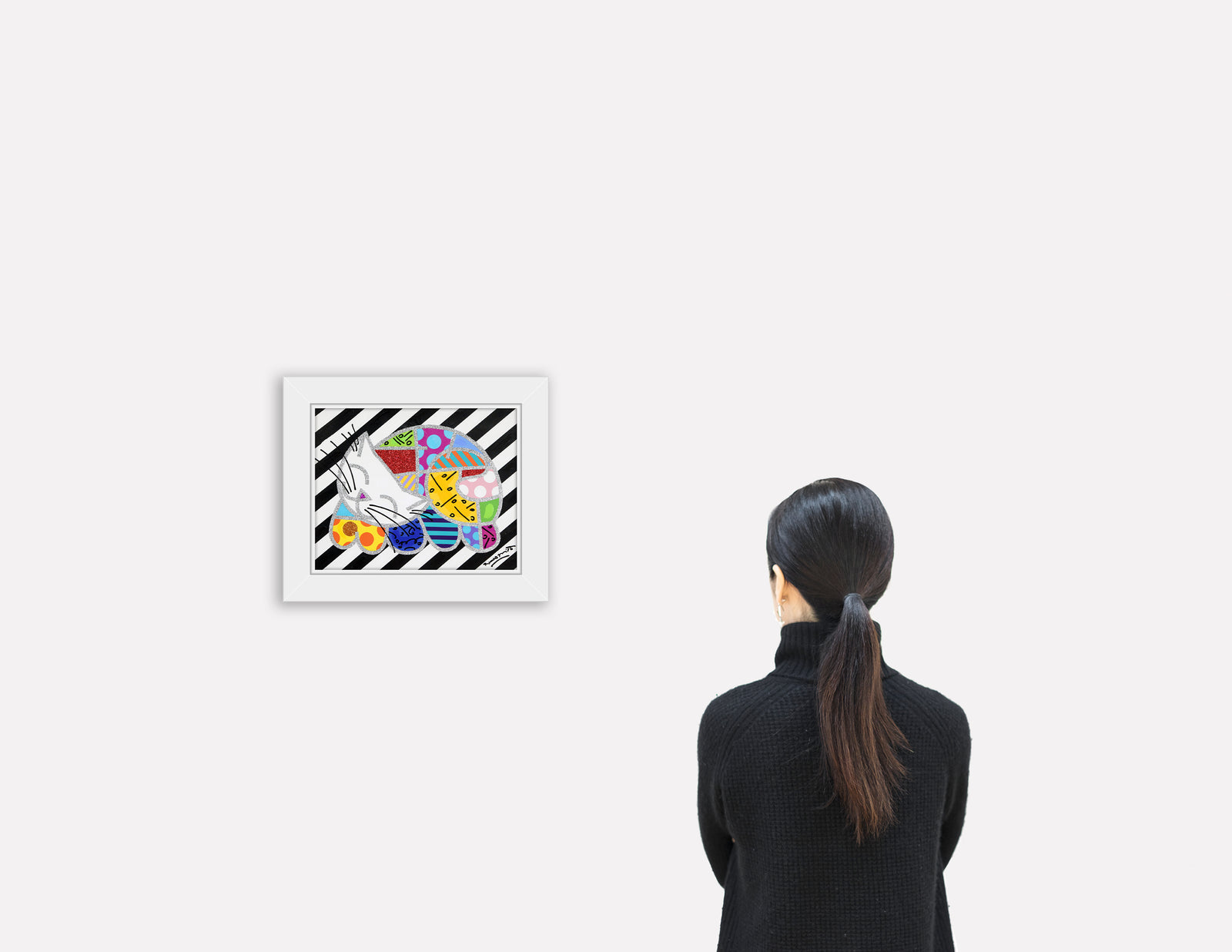 HAPPY CAT - Mixed Media Original