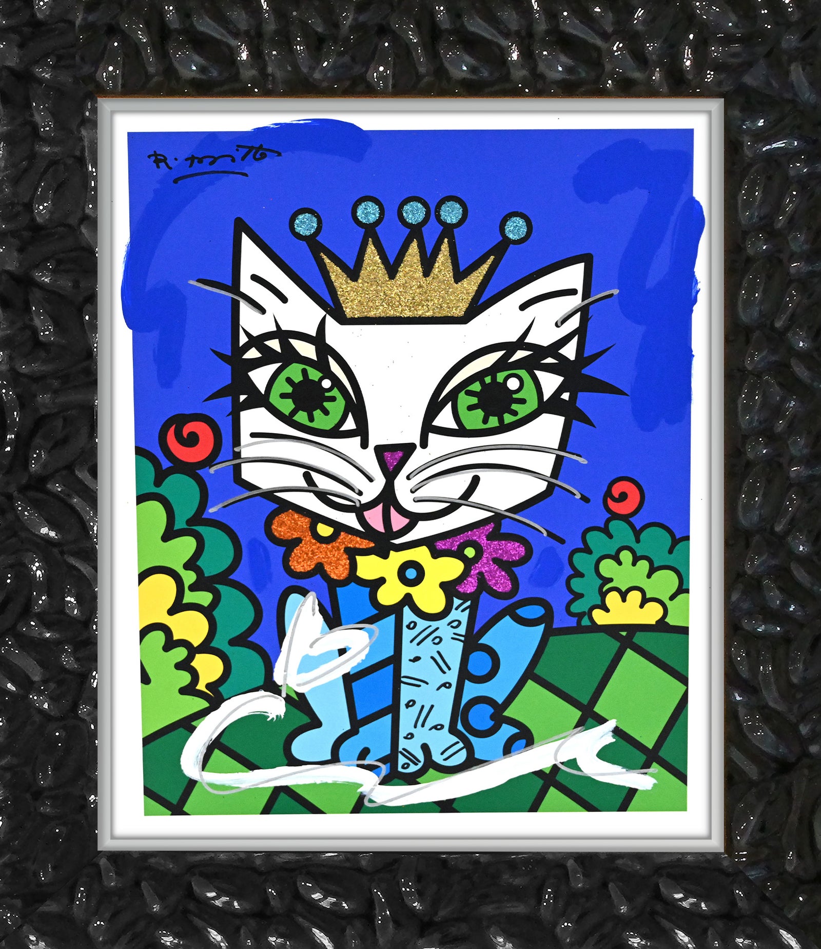 Royalty Cat - Mixed Media Original