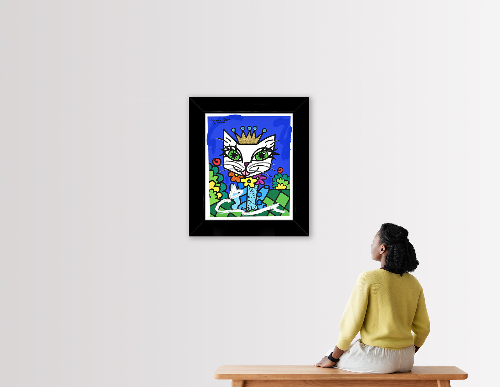 Royalty Cat - Mixed Media Original