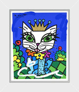 ROYALTY CAT - Mixed Media Original