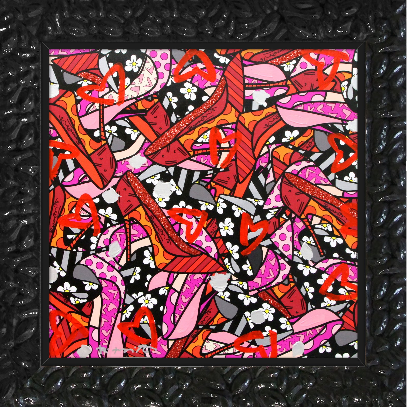 MANY HEELS - Mixed Media Original