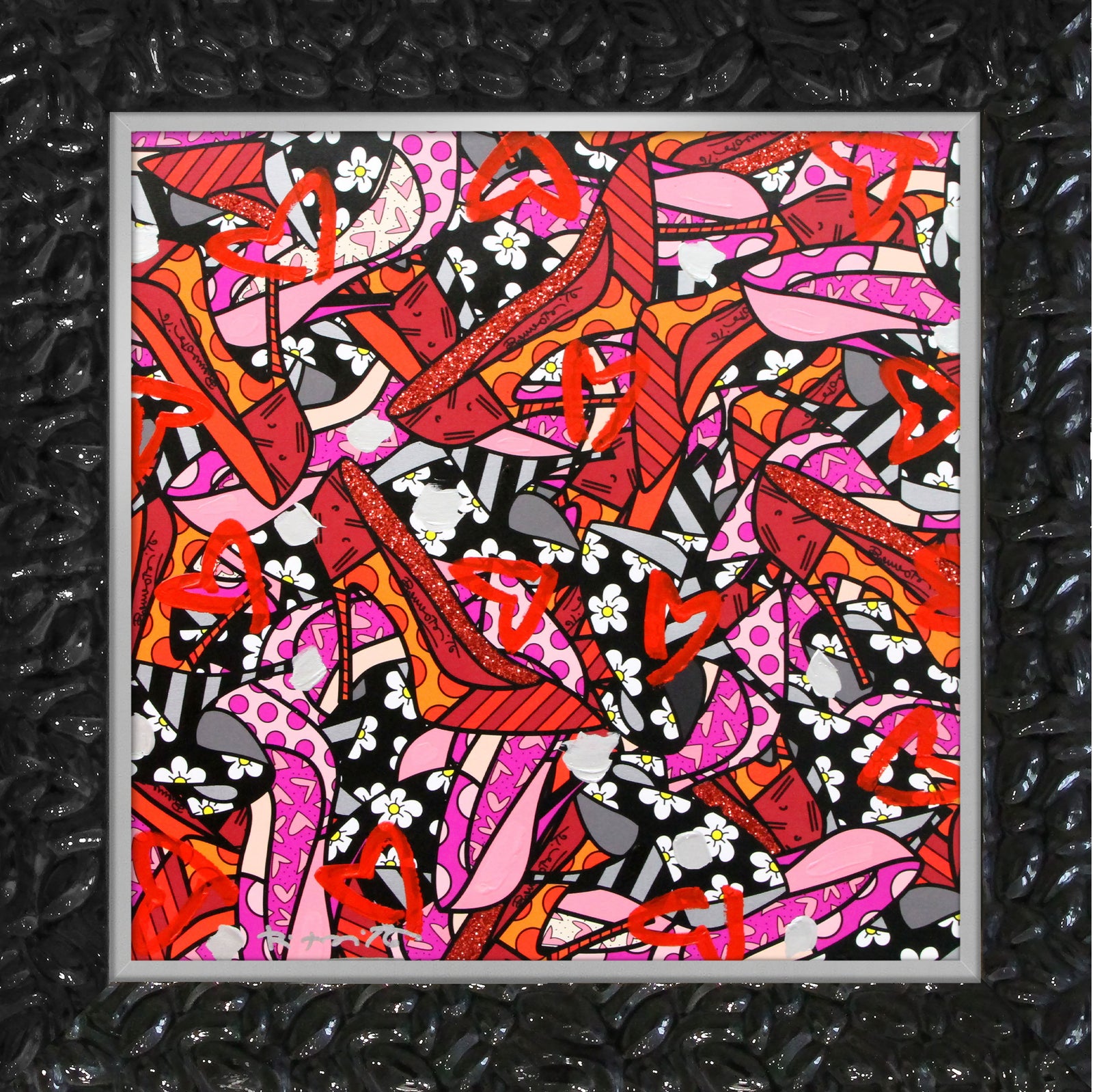 MANY HEELS - Mixed Media Original