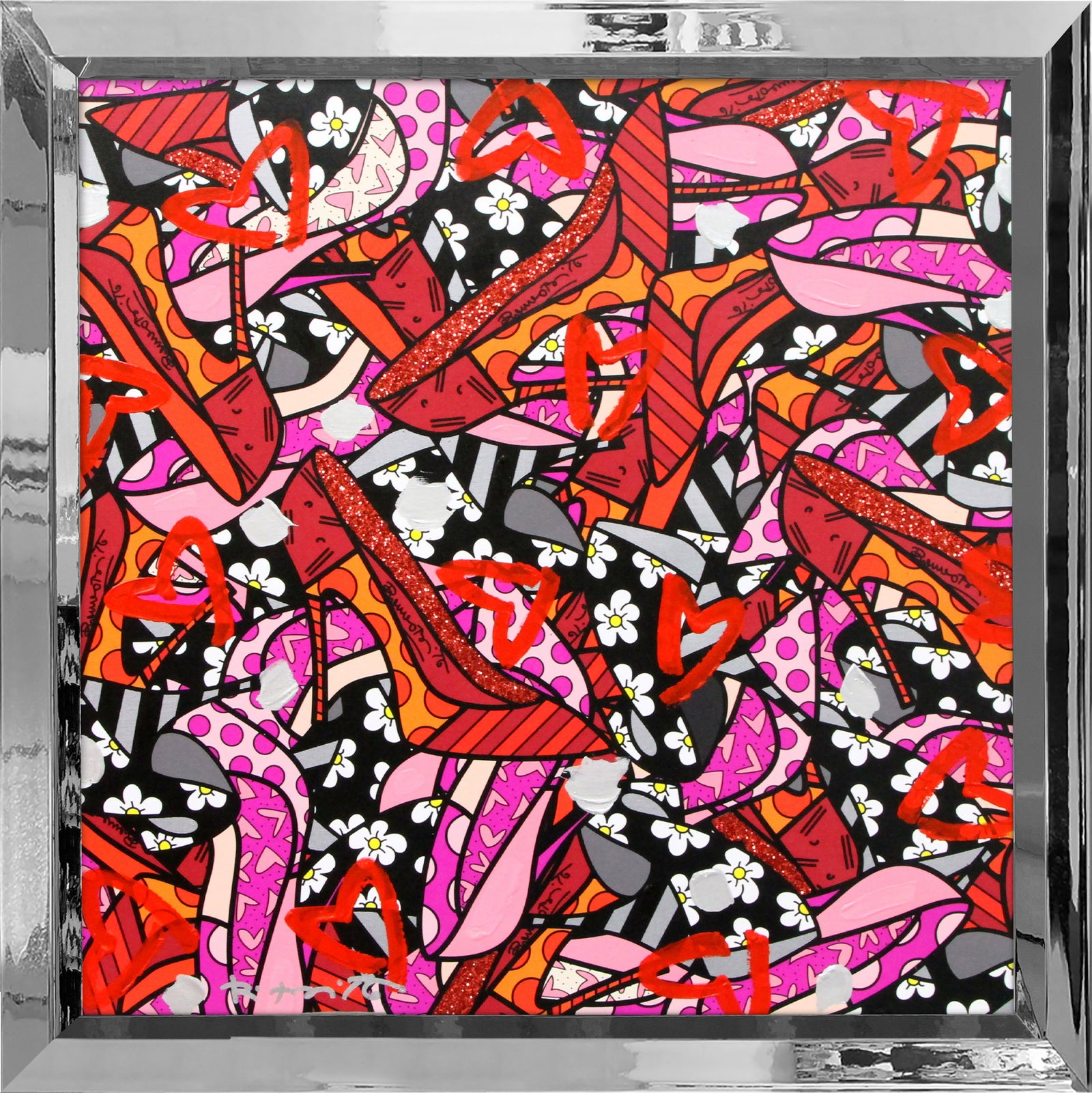 MANY HEELS - Mixed Media Original