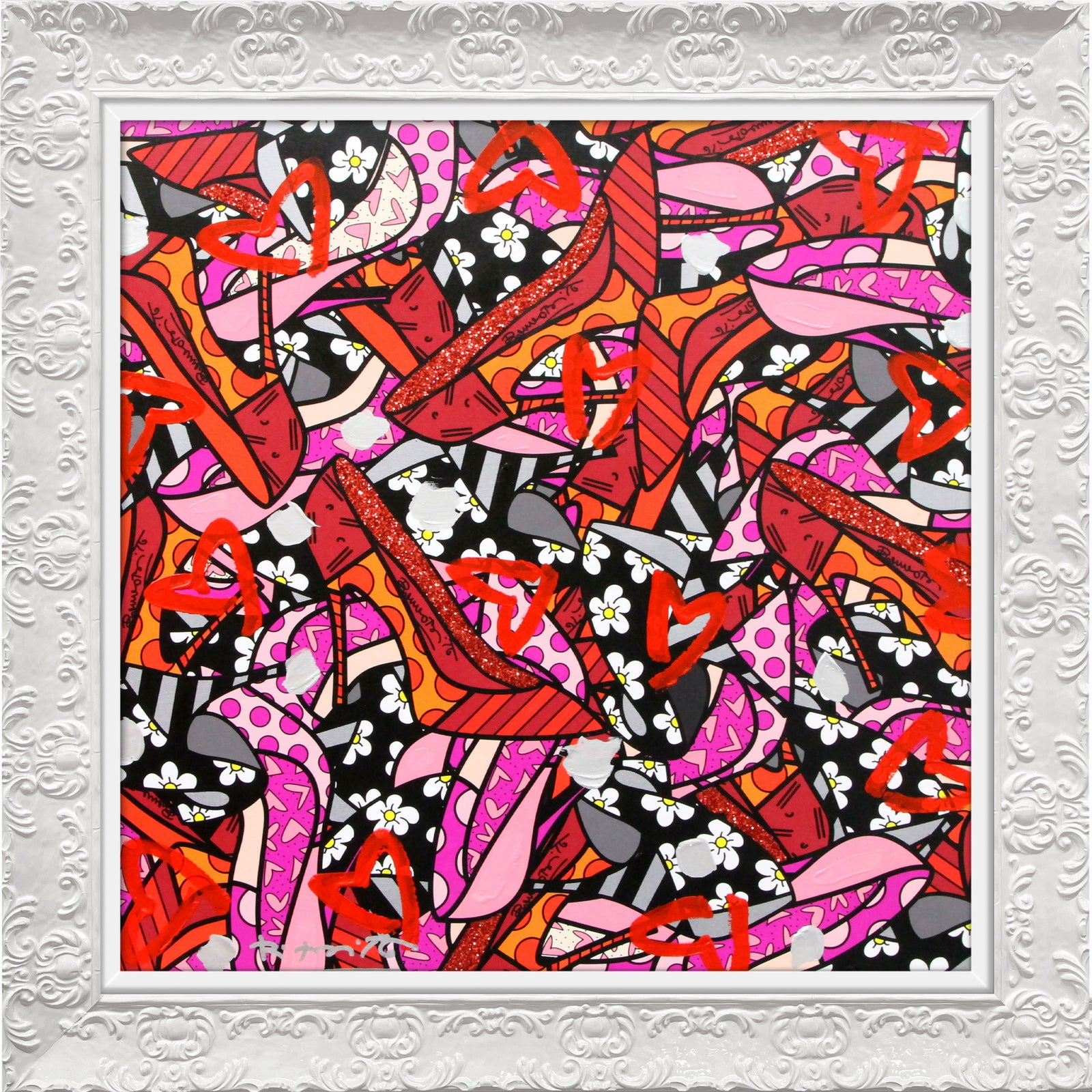 MANY HEELS - Mixed Media Original