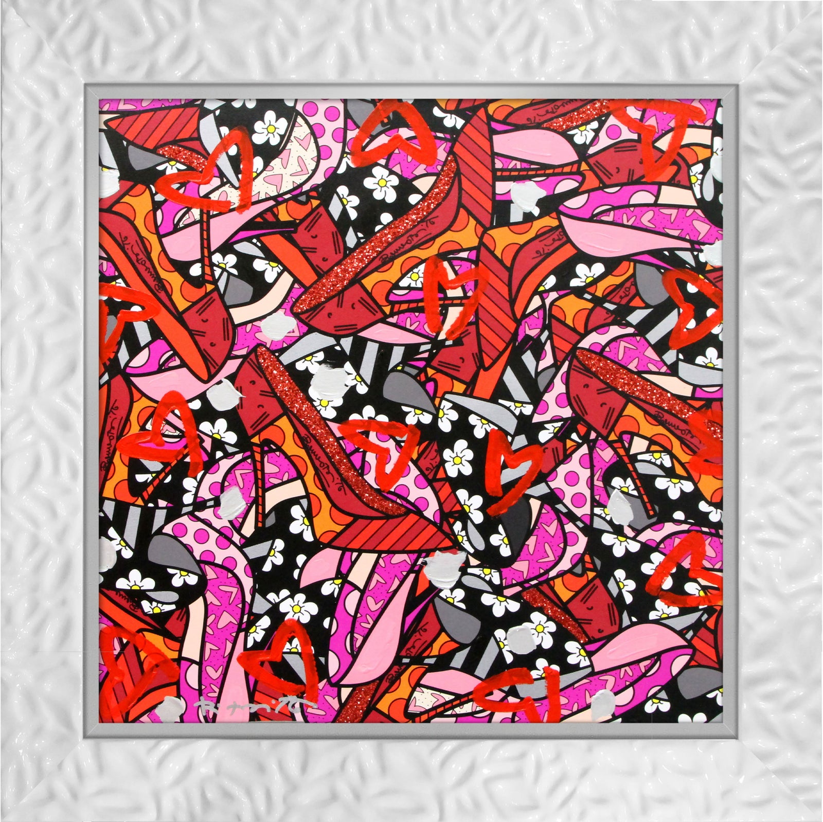 MANY HEELS - Mixed Media Original