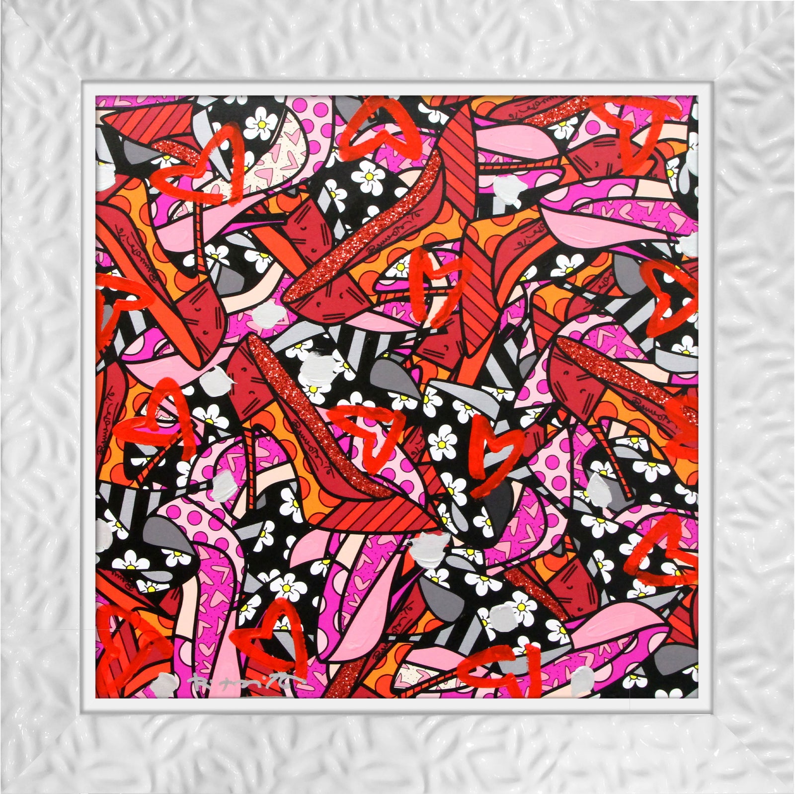 MANY HEELS - Mixed Media Original