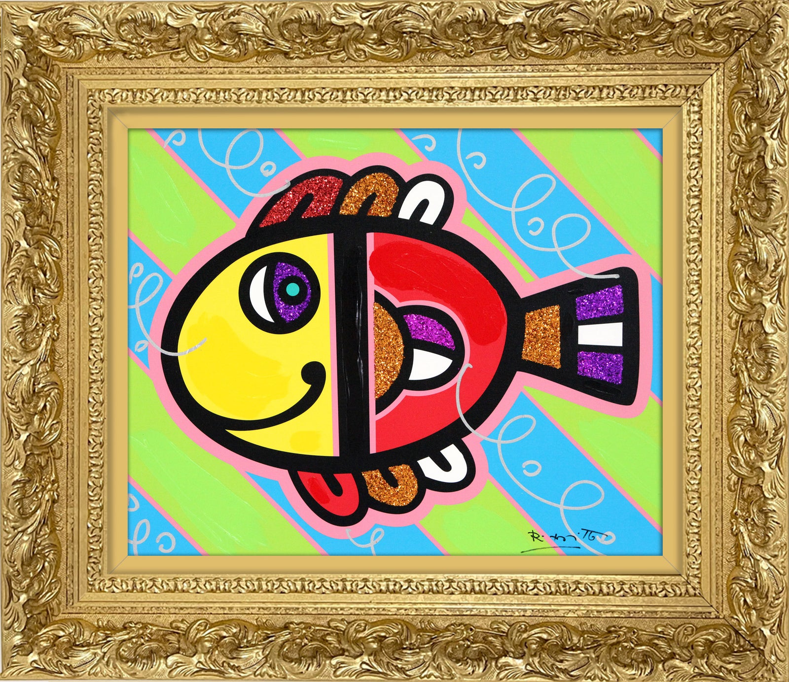 TROPICAL FISH - Mixed Media Original