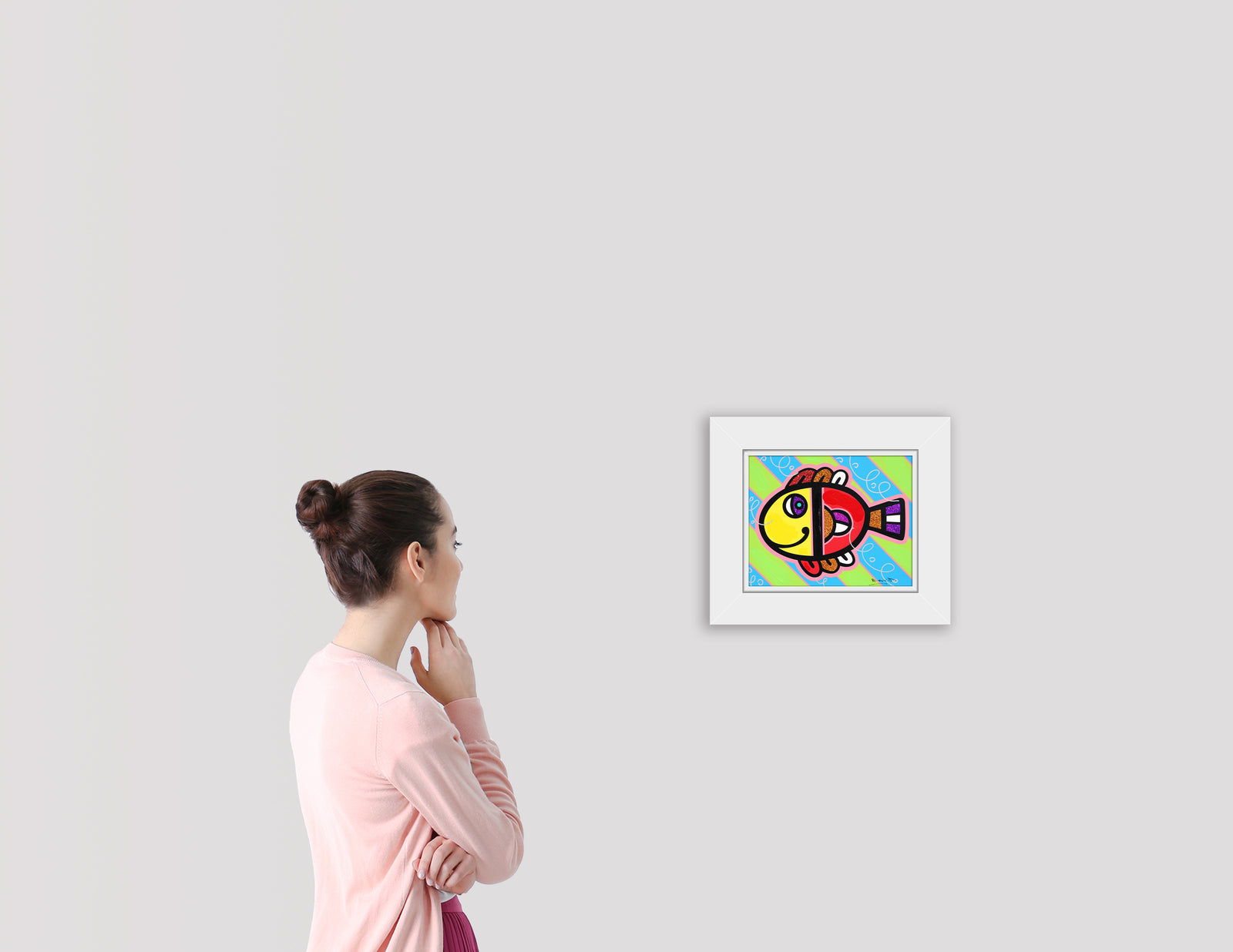 TROPICAL FISH - Mixed Media Original