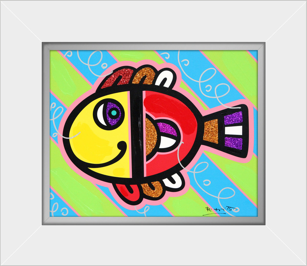 TROPICAL FISH Mixed Media Original Shop Britto