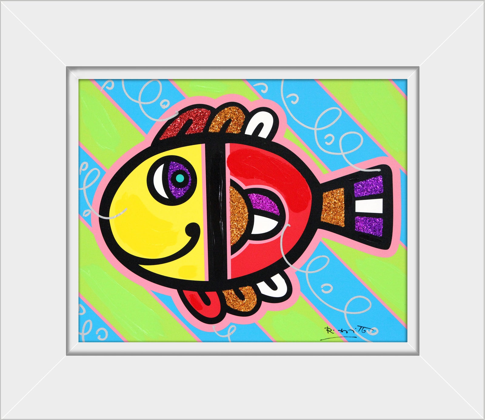 TROPICAL FISH - Mixed Media Original