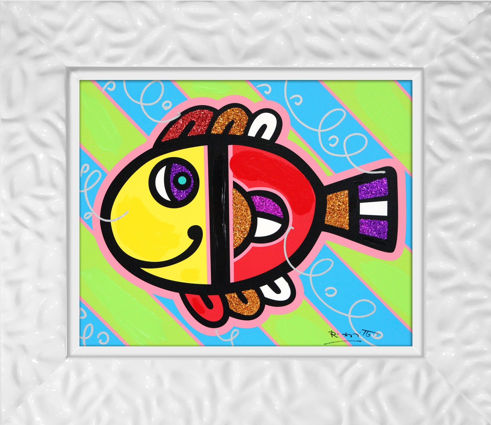 TROPICAL FISH - Mixed Media Original