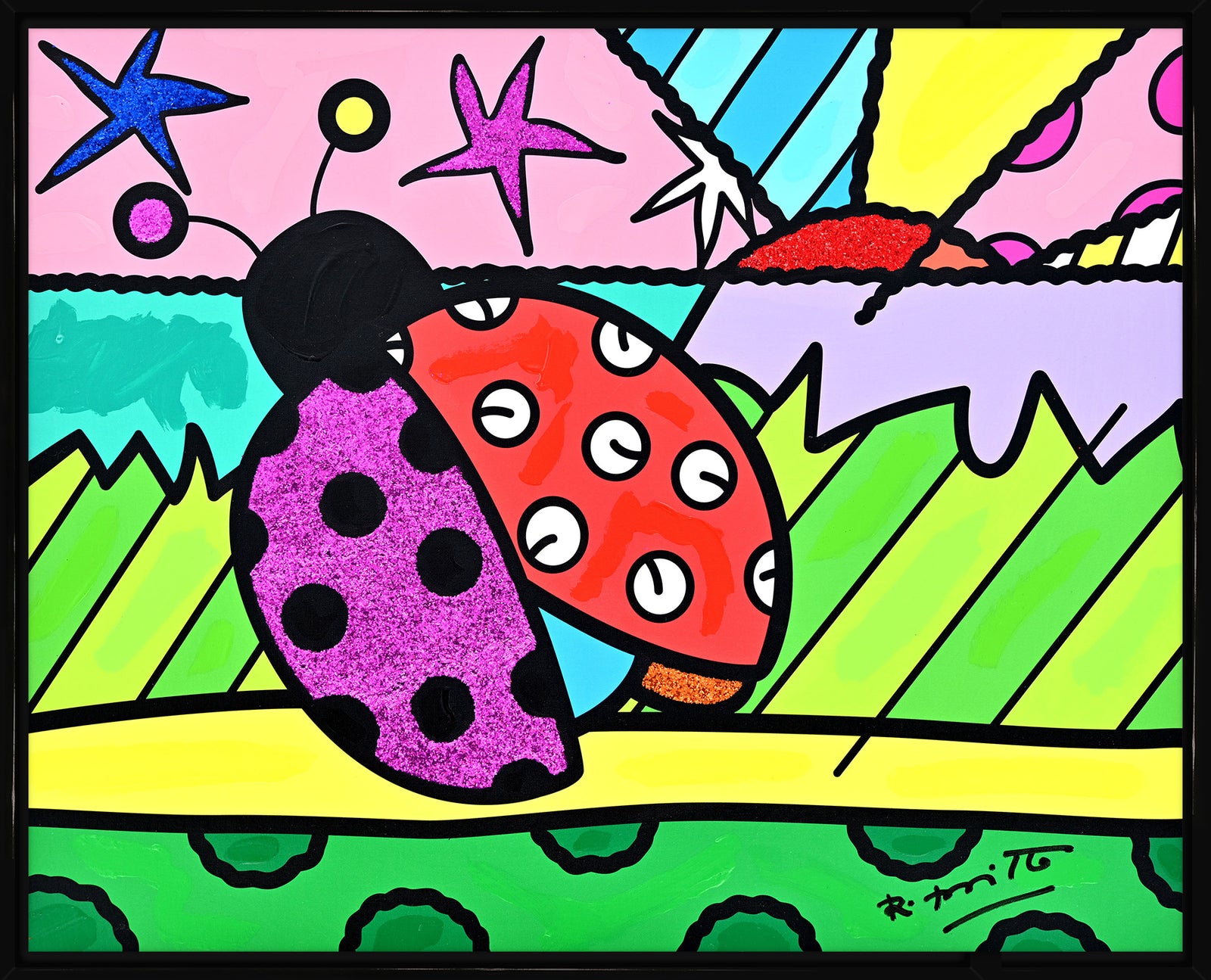 Lady Bug - Mixed Media Original