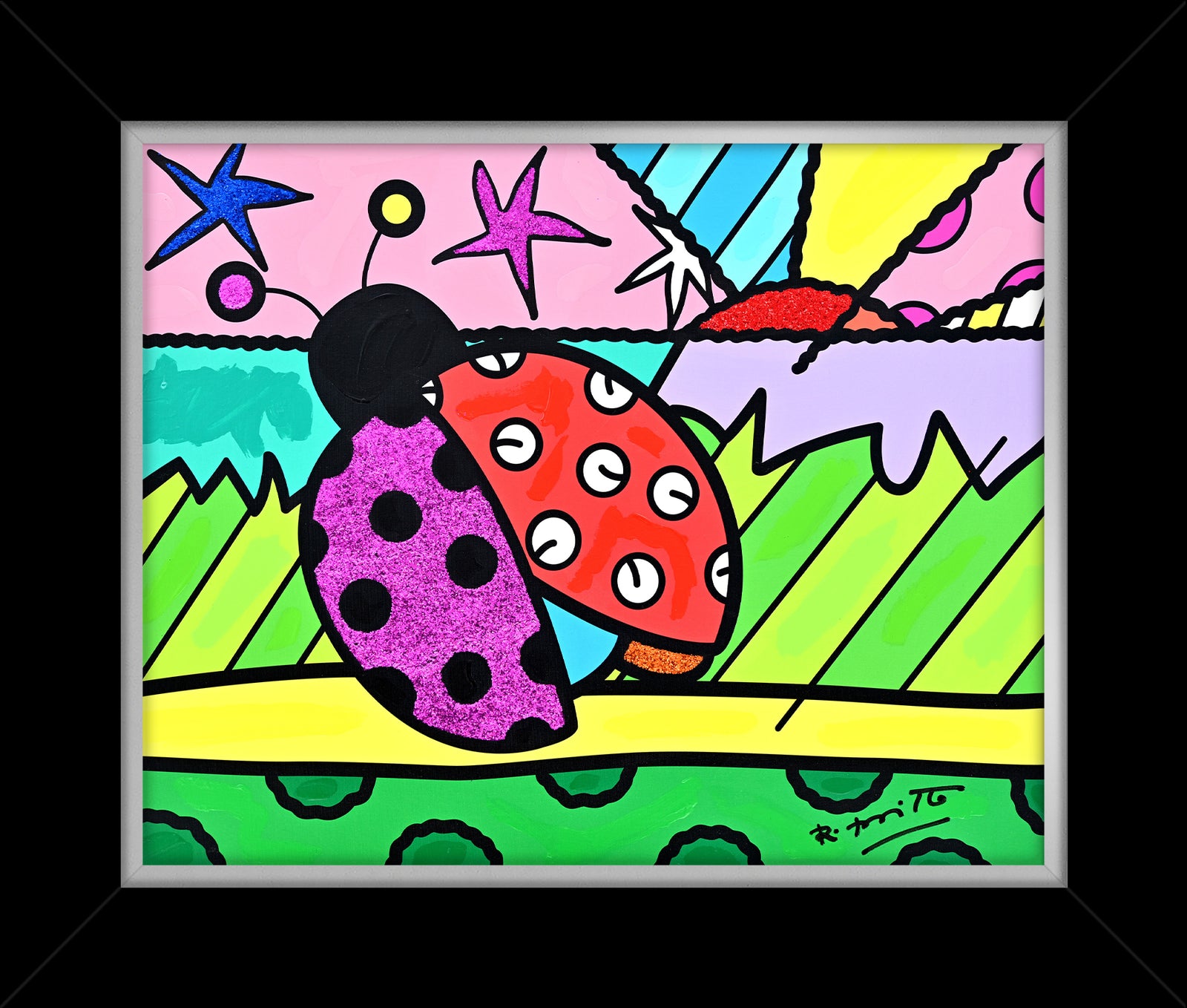 Lady Bug - Mixed Media Original