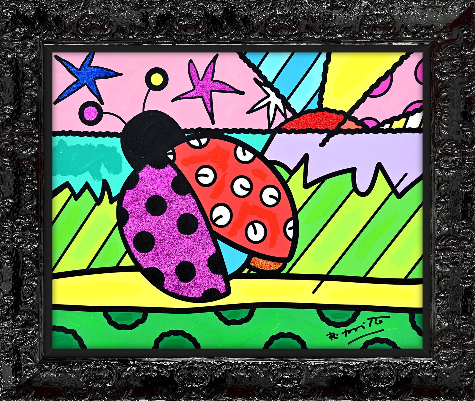 Lady Bug - Mixed Media Original